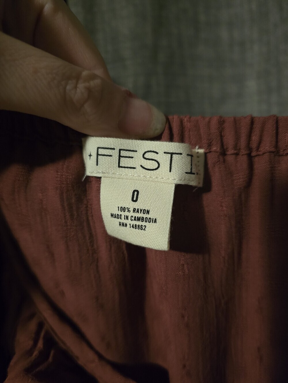 Torrid FESTI Boho Ruffle Swiss Dot Tiered Camisole Tank Top Burgundy Size 14/16 - Picture 6 of 6
